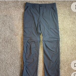 REI Co-op Sahara 2 in 1 convertible hiking pants with adjustable waist.